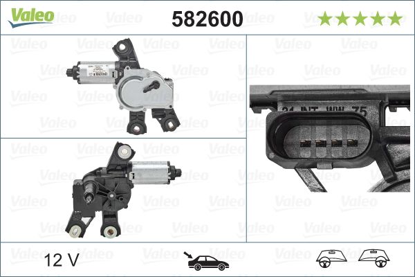 Silnik wycieraczek VALEO 582600