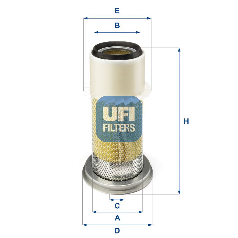 Filtr powietrza UFI 27.078.00