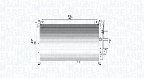 Skraplacz, klimatyzacja MAGNETI MARELLI 350203989000