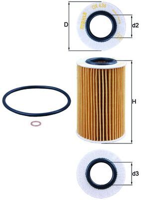Filtr oleju KNECHT OX 436D