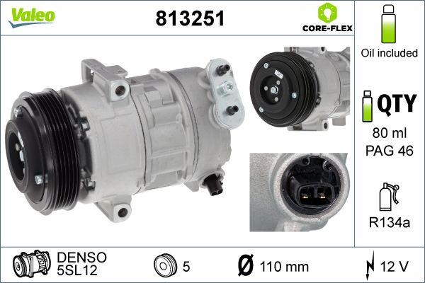 Sprężarka, klimatyzacja VALEO 813251