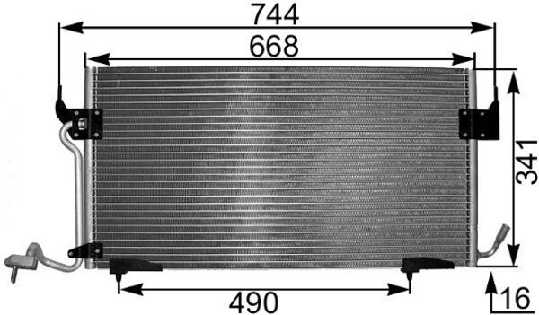 Skraplacz, klimatyzacja MAHLE AC342000S