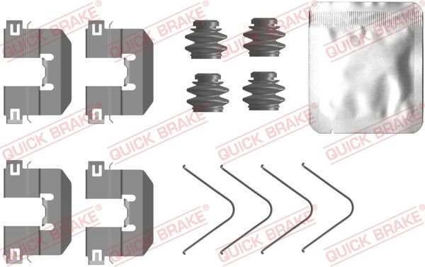 Zestaw akcesoriów, klocki hamulcowe QUICK BRAKE 109-0104