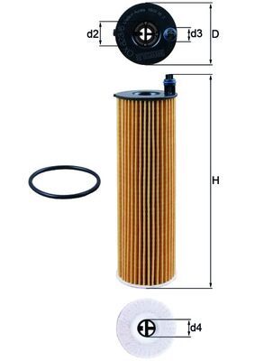 Filtr oleju MAHLE OX823/6D