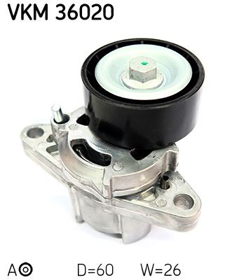 Rolka napinacza, pasek klinowy wielorowkowy SKF VKM 36020