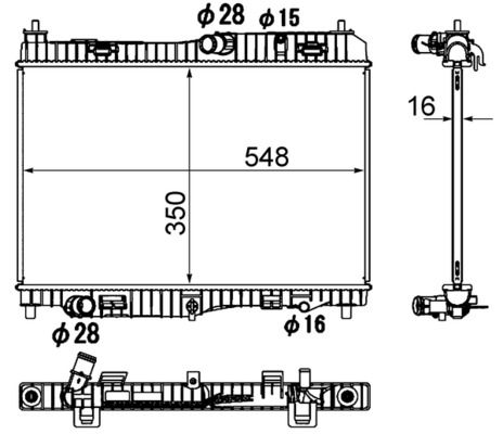 Chłodnica, układ chłodzenia silnika MAHLE cr 1896 000s