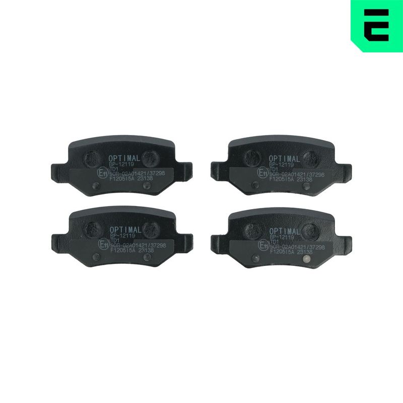 Zestaw klocków hamulcowych, hamulce tarczowe Optimal BP-12119
