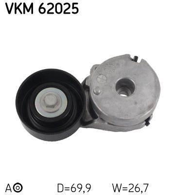 Rolka napinacza, pasek klinowy wielorowkowy SKF VKM 62025