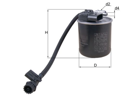 Filtr paliwa MAHLE KL947