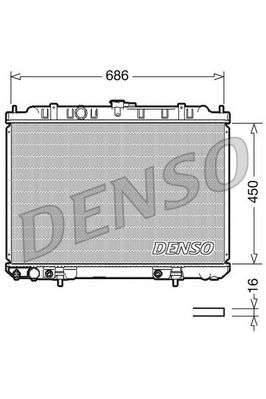 Chłodnica, układ chłodzenia silnika DENSO DRM46008