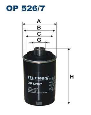 Filtr oleju FILTRON op 526/7