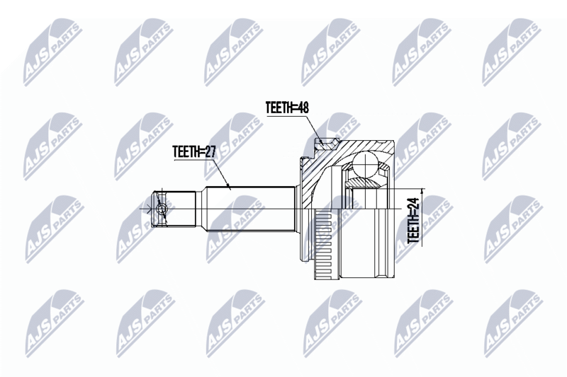 Zestaw przegubu, wał napędowy NTY NPZ-HY-552