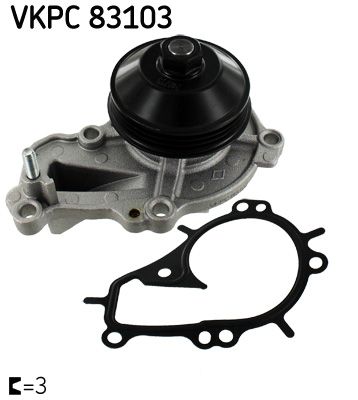 Pompa wody, chłodzenie silnika SKF VKPC83103