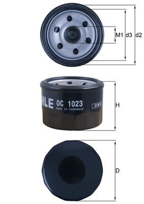 Filtr oleju MAHLE OC1023