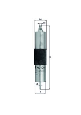 Filtr paliwa KNECHT KL 104/1