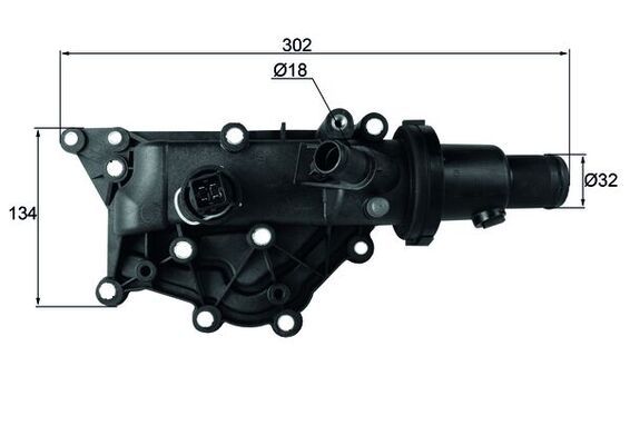 Termostat, płyn chłodzący MAHLE TH6089
