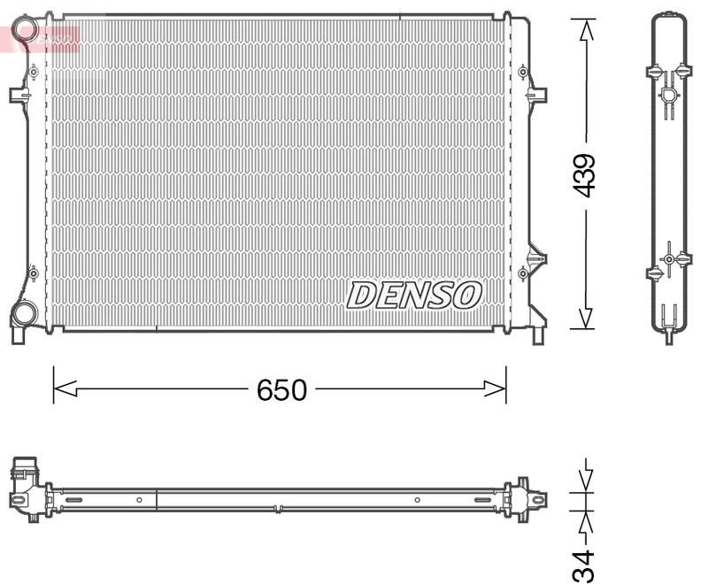 Chłodnica, układ chłodzenia silnika DENSO DRM32042