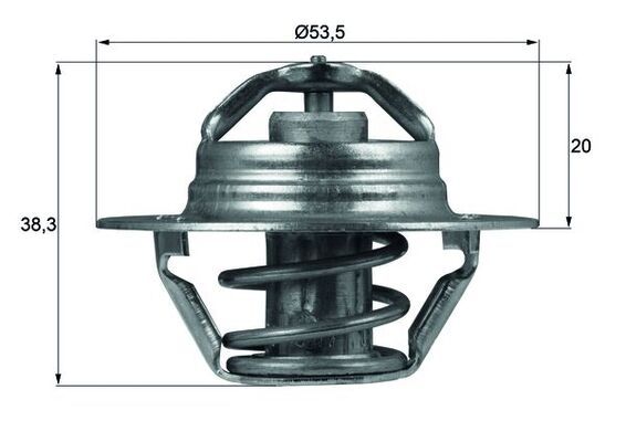 Termostat, płyn chłodzący MAHLE TX 88 82D