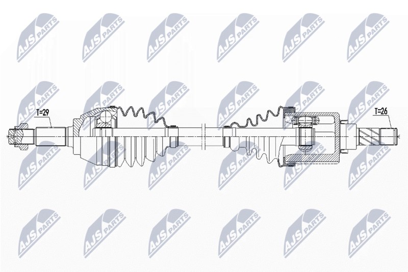 Wał napędowy NTY NPW-NS-090