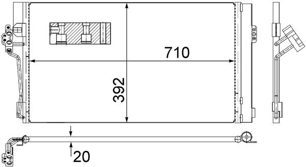 Skraplacz, klimatyzacja MAHLE AC762000S
