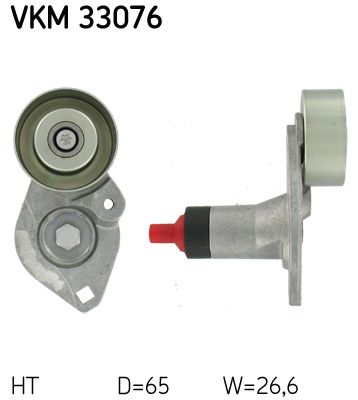 Rolka napinacza, pasek klinowy wielorowkowy SKF vkm 33076