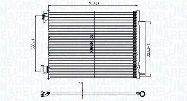 Skraplacz, klimatyzacja MAGNETI MARELLI 350203823000