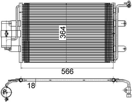 Skraplacz, klimatyzacja MAHLE ac 180 000s