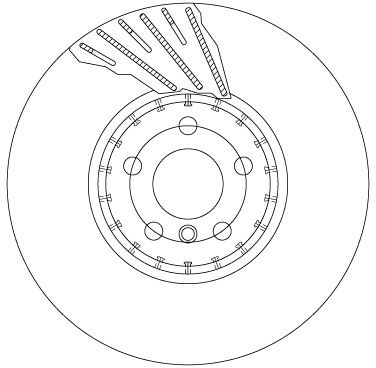 Tarcza hamulcowa TRW DF6891S