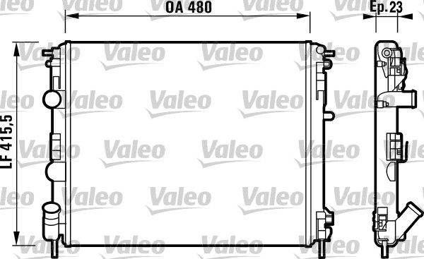 Chłodnica, układ chłodzenia silnika VALEO 732721