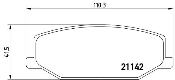 Zestaw klocków hamulcowych, hamulce tarczowe BREMBO P 79 001