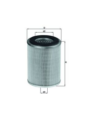Filtr powietrza KNECHT LX 830