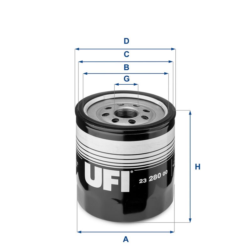 Filtr oleju UFI 23.280.00