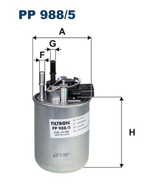 Filtr paliwa FILTRON pp 988/5