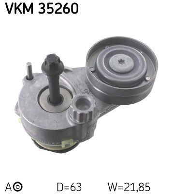 Rolka napinacza, pasek klinowy wielorowkowy SKF VKM 35260