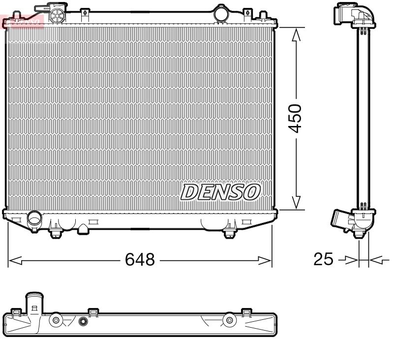 Chłodnica, układ chłodzenia silnika DENSO DRM10117