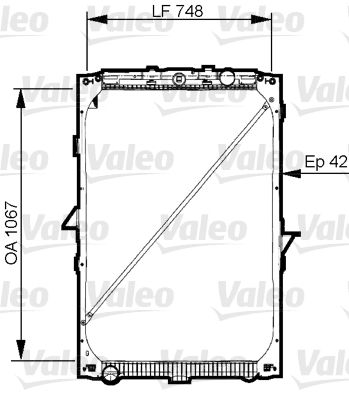 Chłodnica, układ chłodzenia silnika VALEO 733544