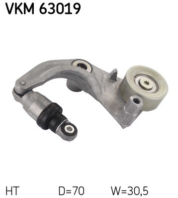 Rolka napinacza, pasek klinowy wielorowkowy SKF vkm 63019