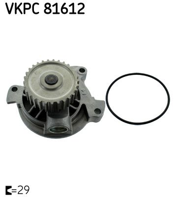 Pompa wody, chłodzenie silnika SKF VKPC 81612