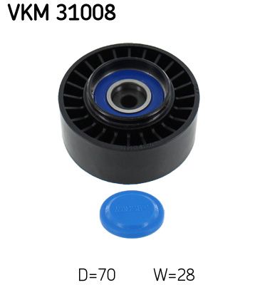 rolka kierunkowa / prowadząca, pasek klinowy zębaty SKF VKM 31008