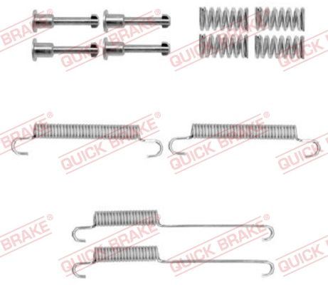 Zestaw akcesoriów, szczęki hamulcowe hamulca postojowego QUICK BRAKE 105-0892
