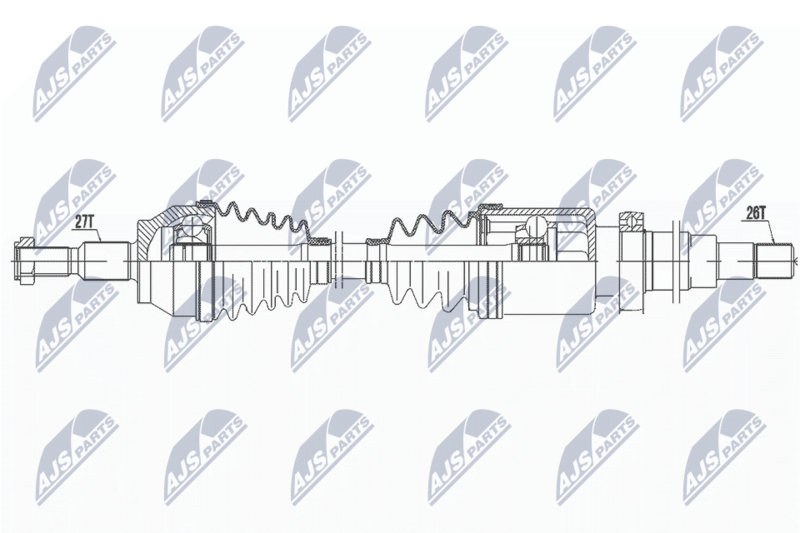 Wał napędowy NTY NPW-FR-046