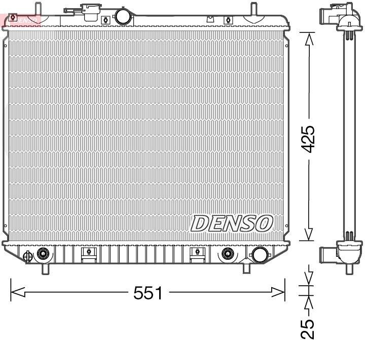 Chłodnica, układ chłodzenia silnika DENSO DRM35005