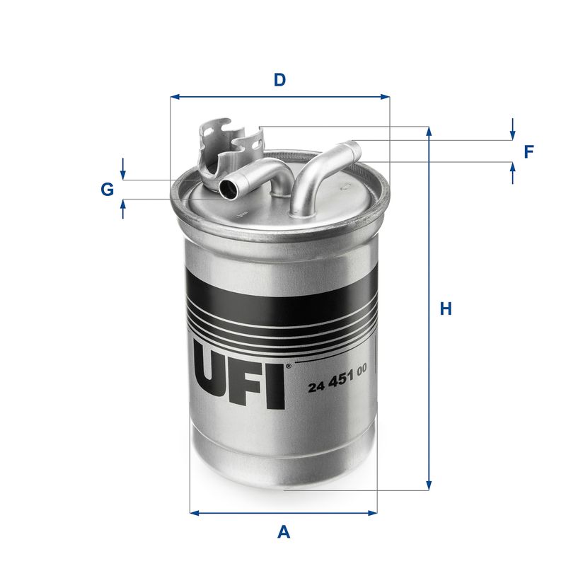 Filtr paliwa UFI 24.451.00