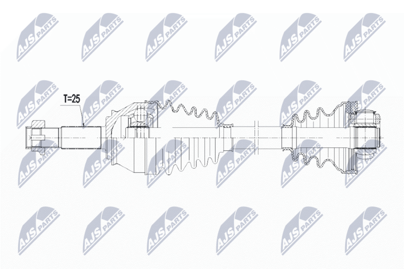 Wał napędowy NTY NPW-FT-023