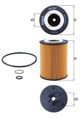Filtr oleju KNECHT OX 367D