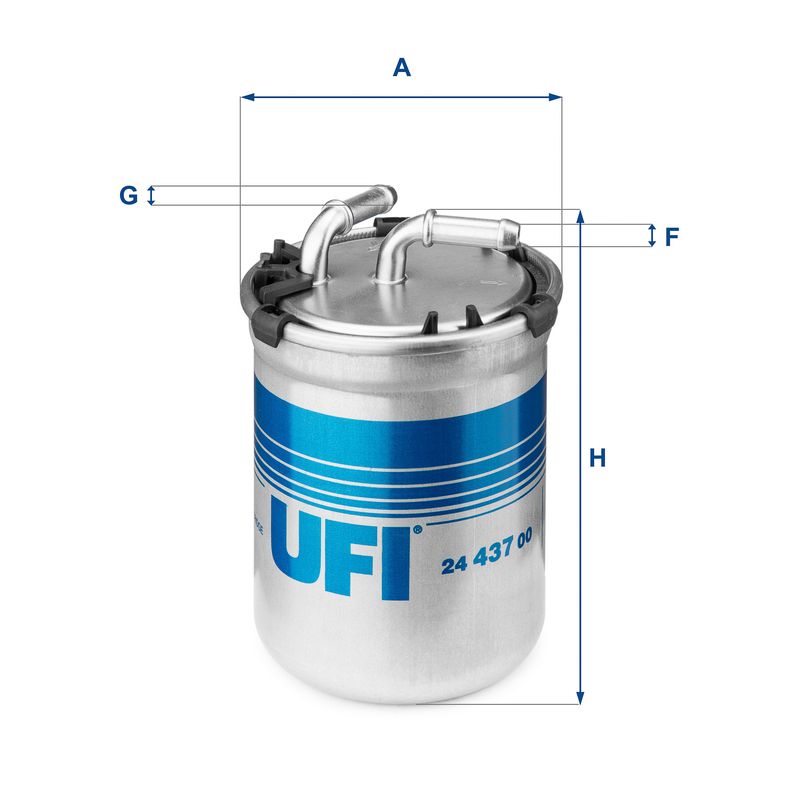 Filtr paliwa UFI 24.437.00