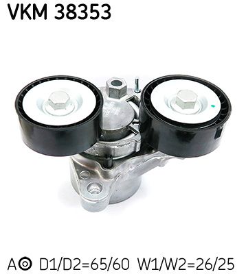 Rolka napinacza, pasek klinowy wielorowkowy SKF VKM 38353