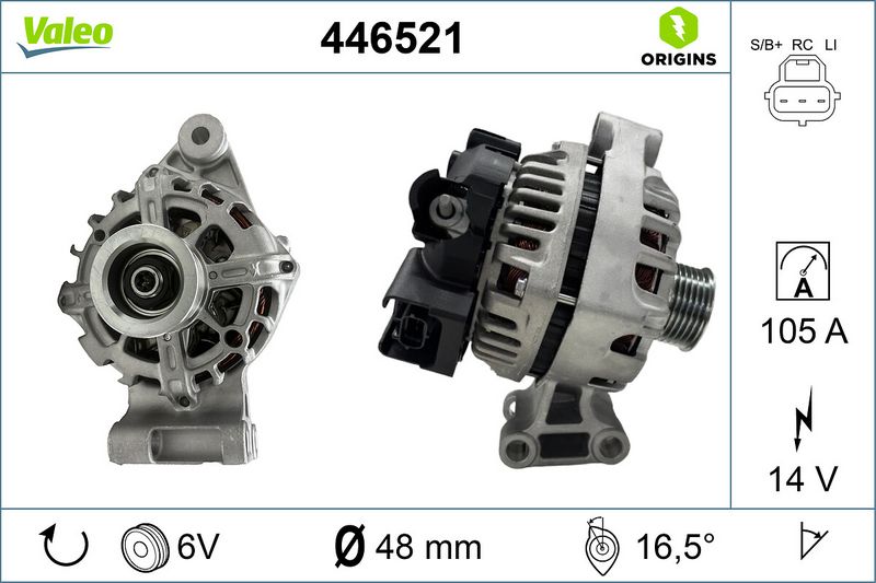 Alternator VALEO 446521