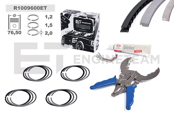 Zestaw pierścieni tłokowych ET ENGINETEAM R1009600ET