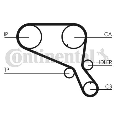 Pasek rozrządu CONTINENTAL CTAM ct953